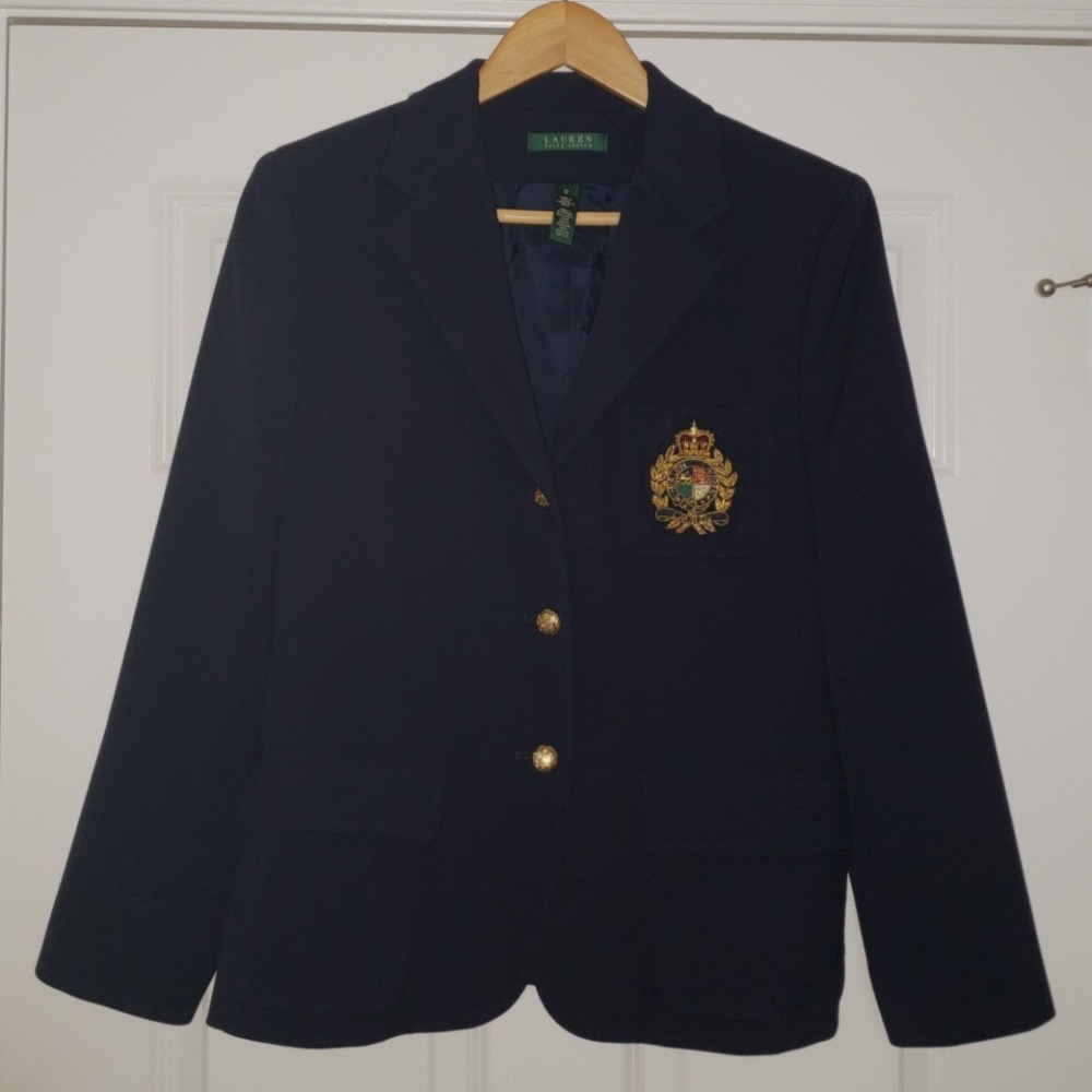 Lauren by Ralph Lauren Fitted Blazer 100% Wool